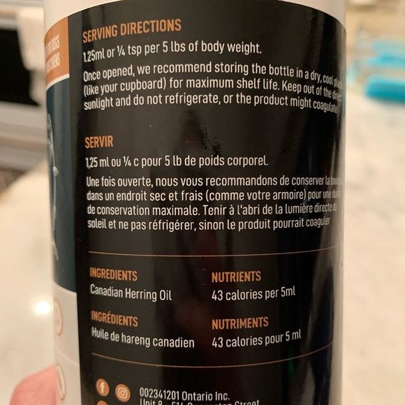 Dog Herring Oil For Dogs Cats 1 Litre Poshmark